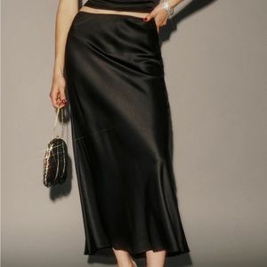 Reformation silk skirt
